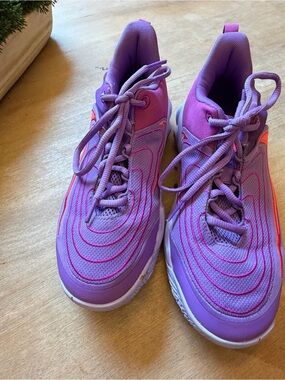 Nike Kids Purple and Pink Lace-Up Sneakers